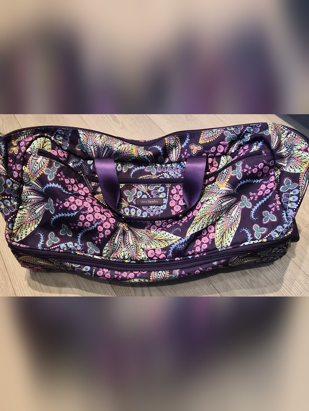 Vera Bradley Purple Floral Travel Bag